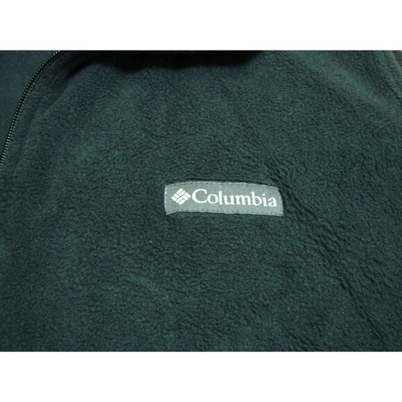 Columbia Men Size 3XT Black Steens Mountain Fleece Full Zip Vest Outdoor Pockets - Picture 5 of 9